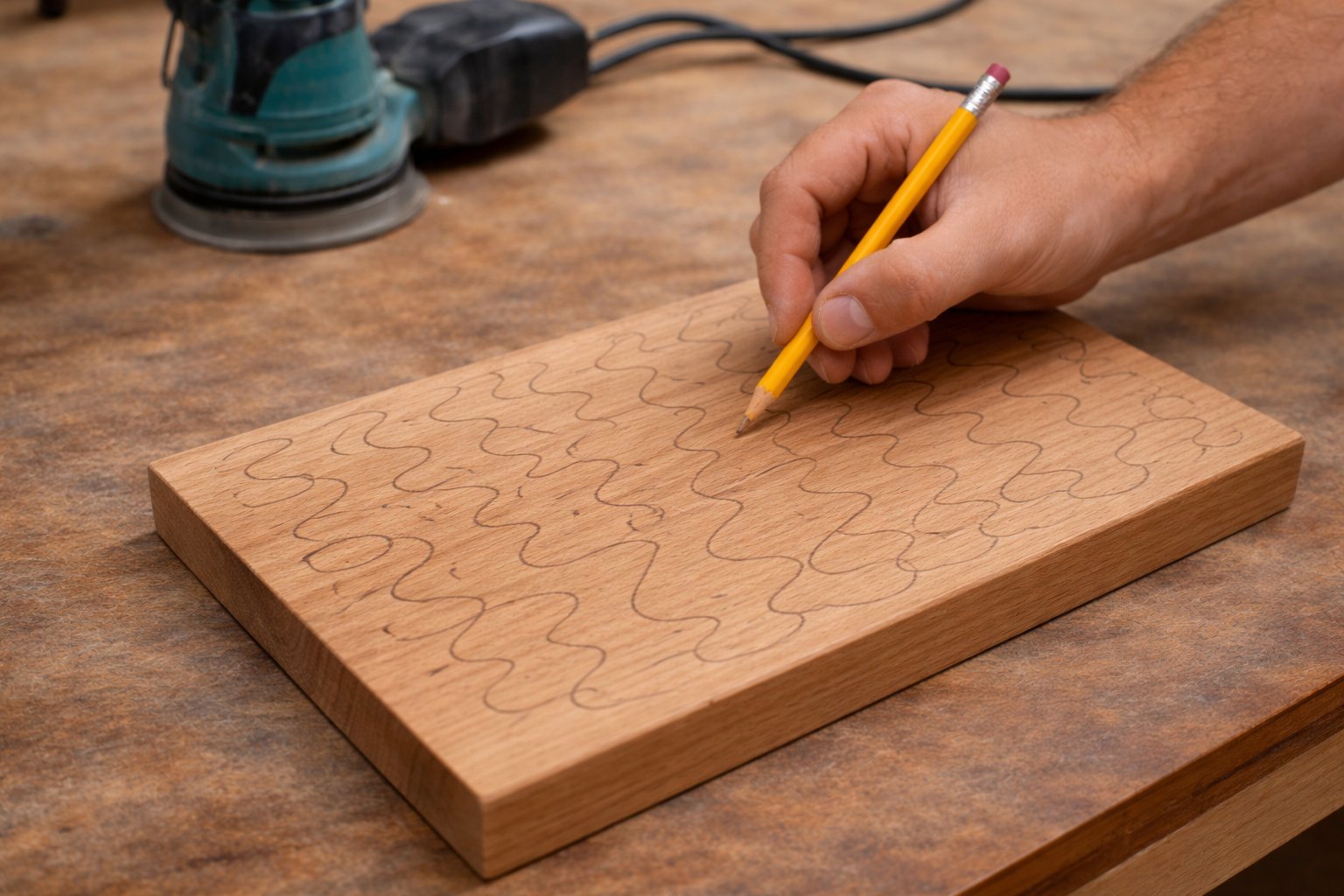 tip na broušení - použijte tužku